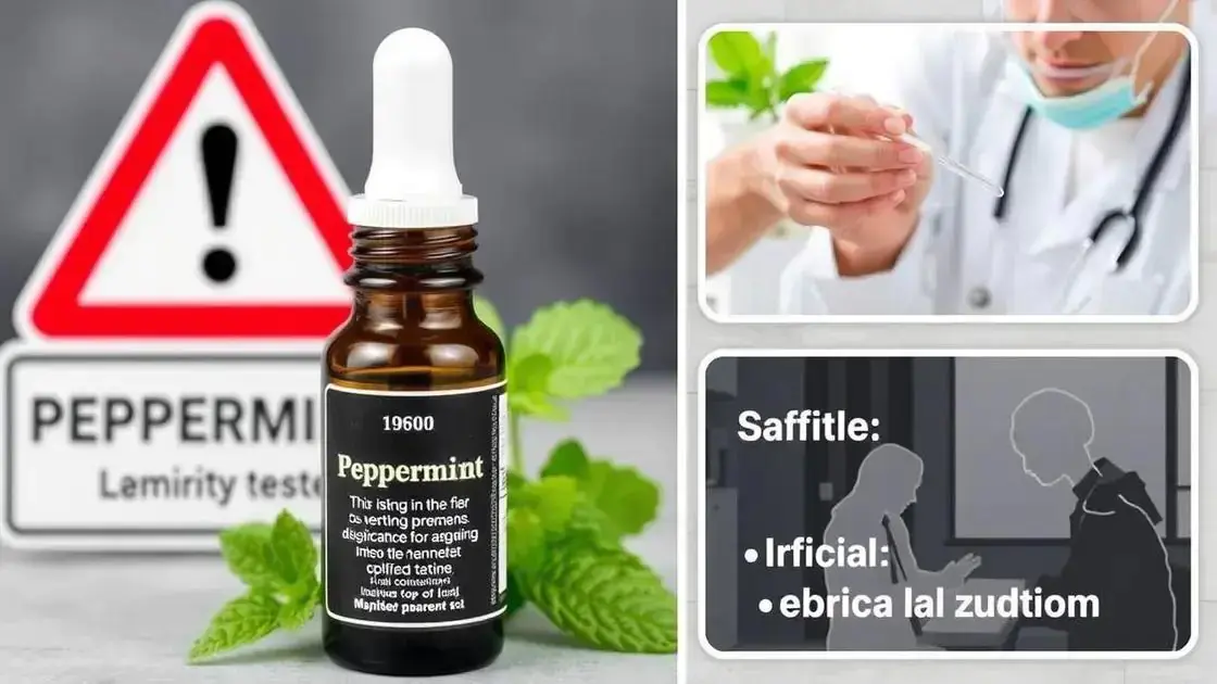 Precautions When Using Peppermint Oil