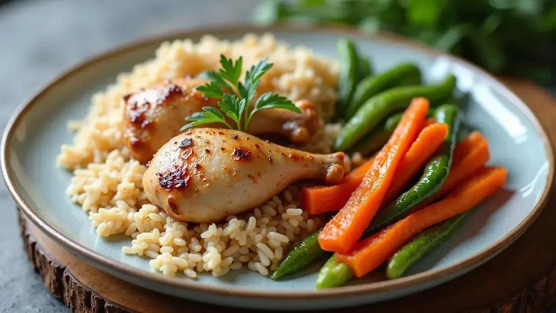 Preparing Balanced Meals with Brown Rice and Chicken