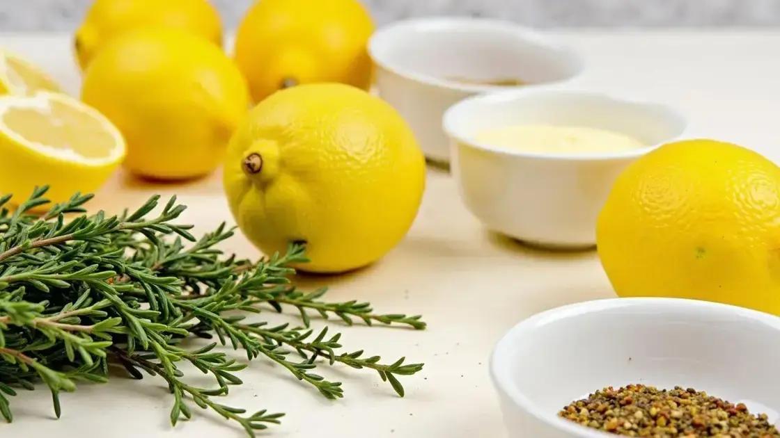 Preparing Lemon and Thyme Marinade