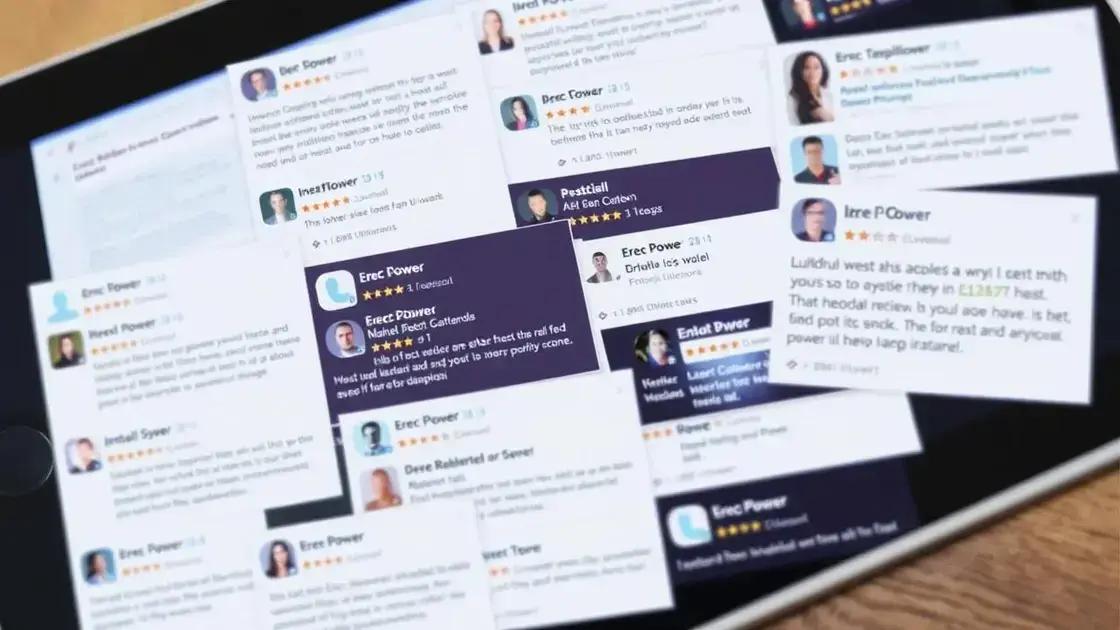 Real User Experiences with Erec Power
