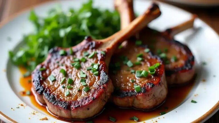 Recipes with Grilled Lamb Chops and Garlic for Testosterone Health