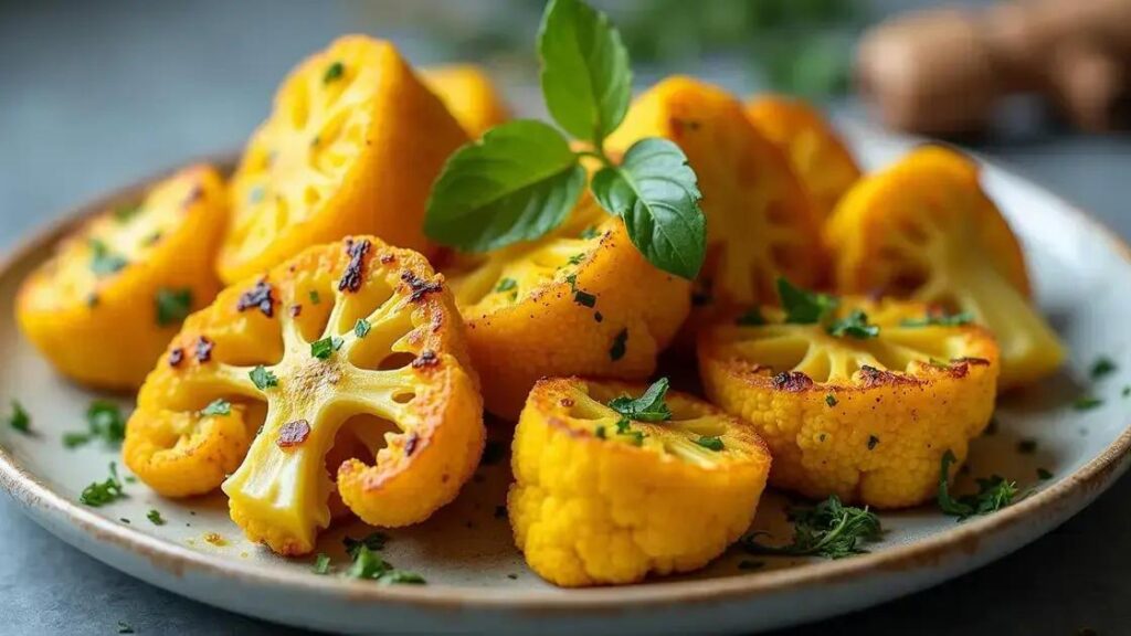 Recipes with Roasted Cauliflower and Turmeric for Hormonal Support