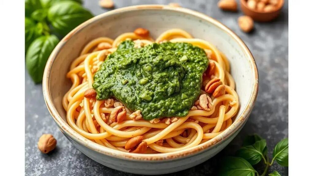 Recipes with Whole Grain Pasta and Pesto for Hormonal Support