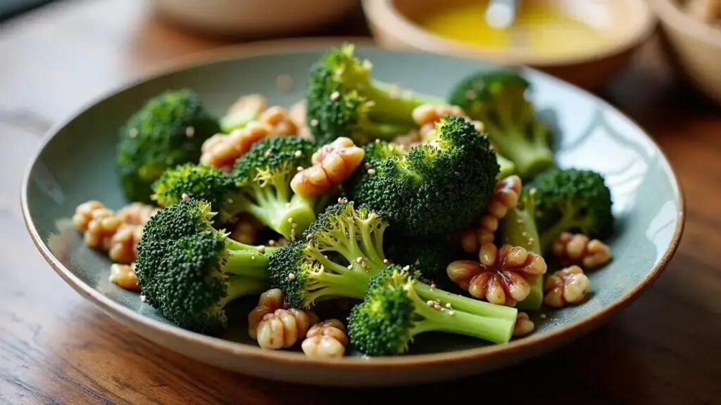 Roasted Broccoli and Walnut Salad Recipes for Hormonal Health