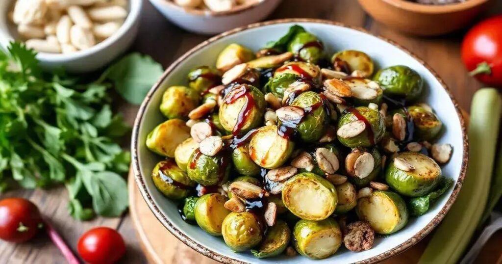 Roasted Brussels Sprouts and Almond Salad: A Flavor Delight