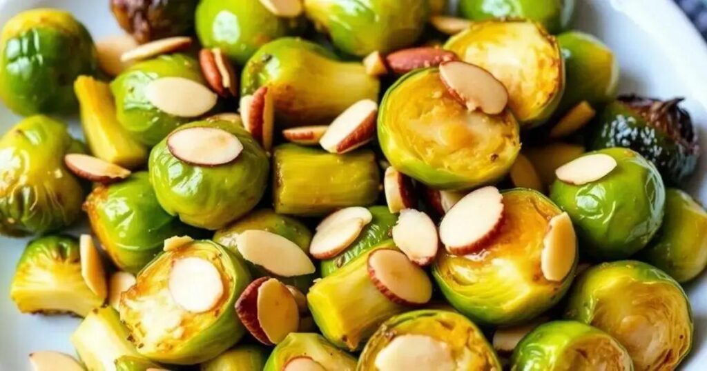 Roasted Brussels Sprouts with Almonds: A Hormonal Health Delight