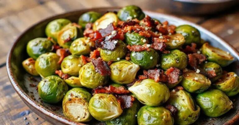 Roasted Brussels Sprouts with Bacon and Garlic Recipes