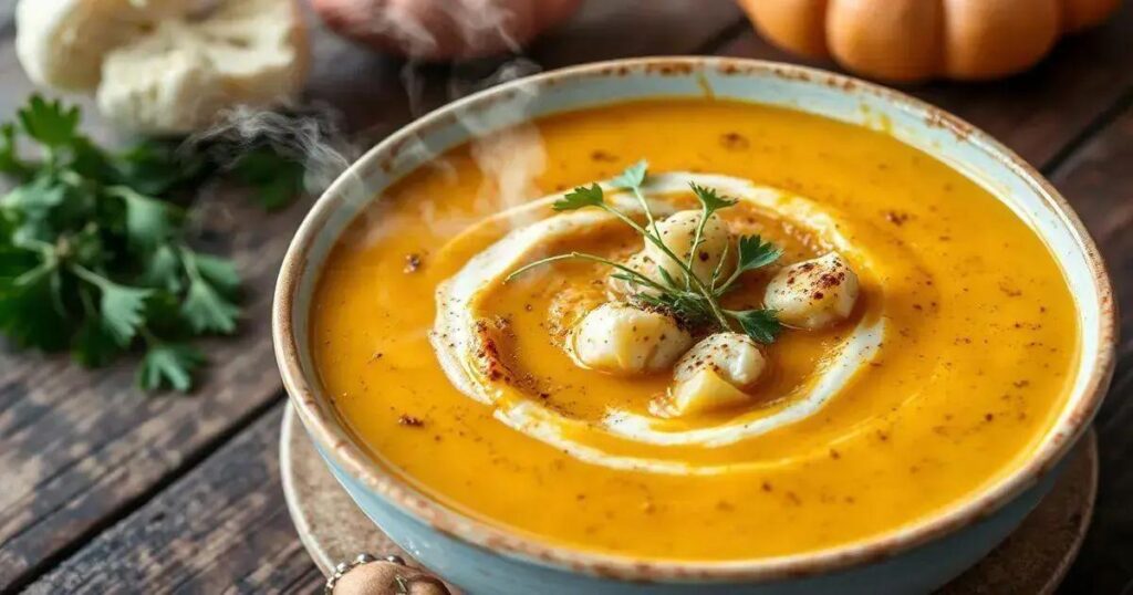 Roasted Cauliflower and Pumpkin Soup Recipes for Healthy Hormones
