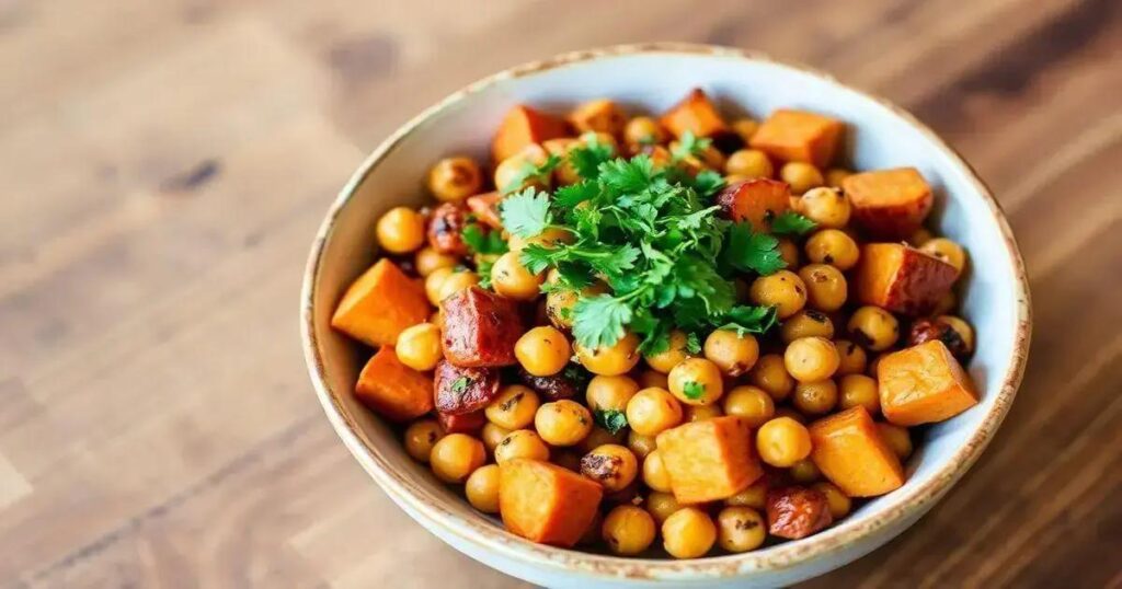 Roasted Sweet Potato and Chickpea Bowl Recipes for Hormonal Support