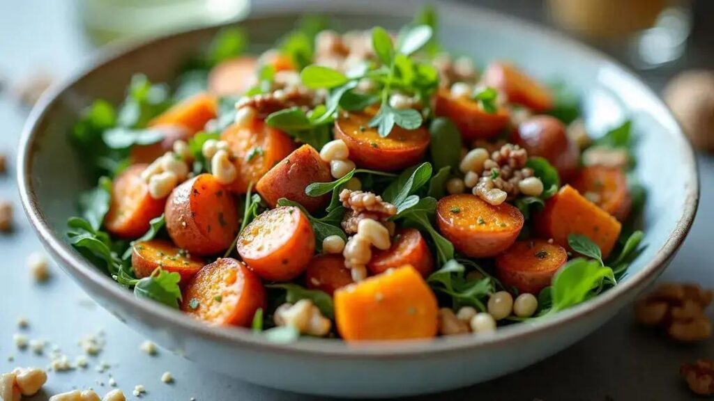 Roasted Sweet Potato and Walnut Salad: A Nutrition Boost for Men