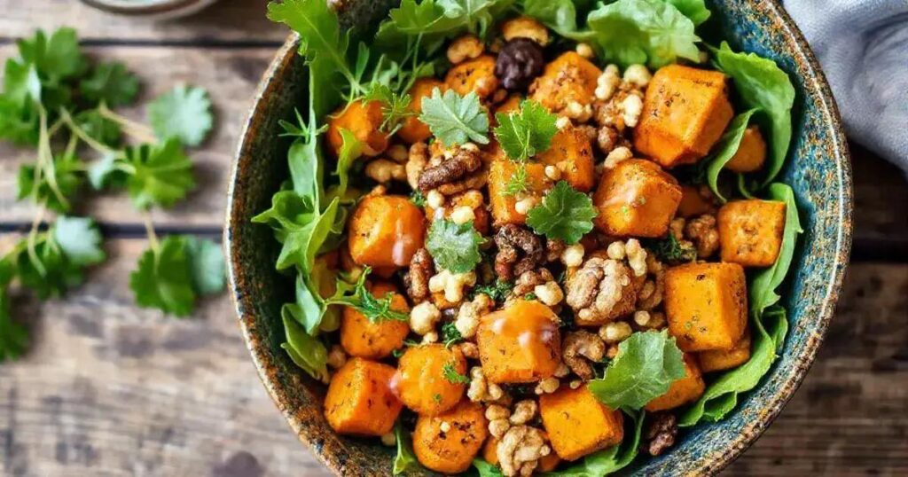 Roasted Sweet Potato and Walnut Salad Recipes for Men’s Health