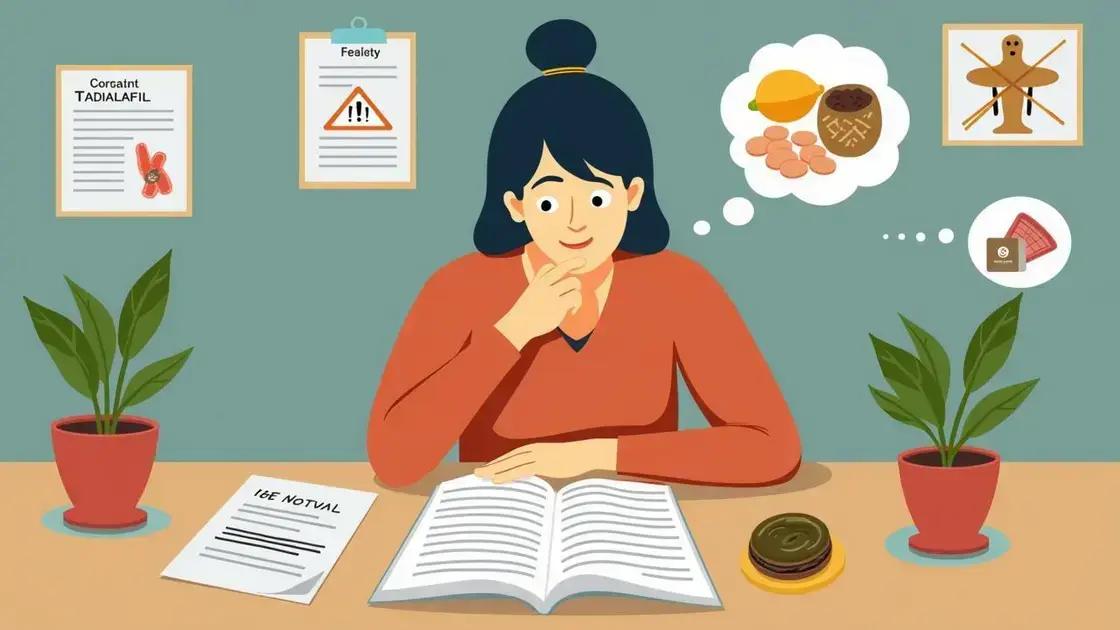 Safety Considerations When Using Tadalafil
