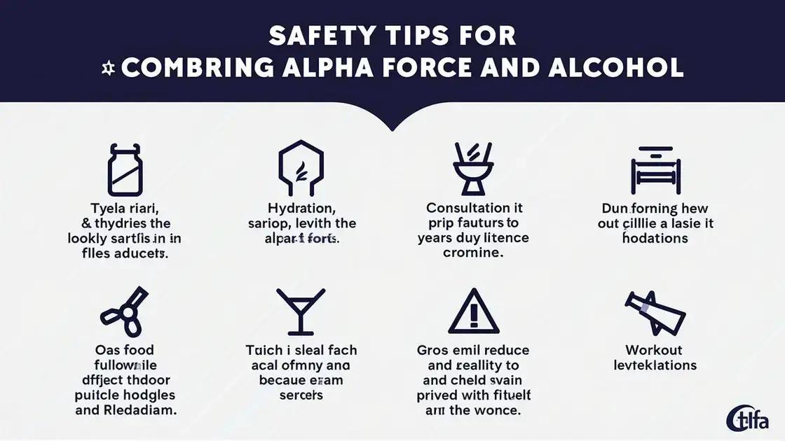 Safety Precautions When Using Alpha Force and Alcohol