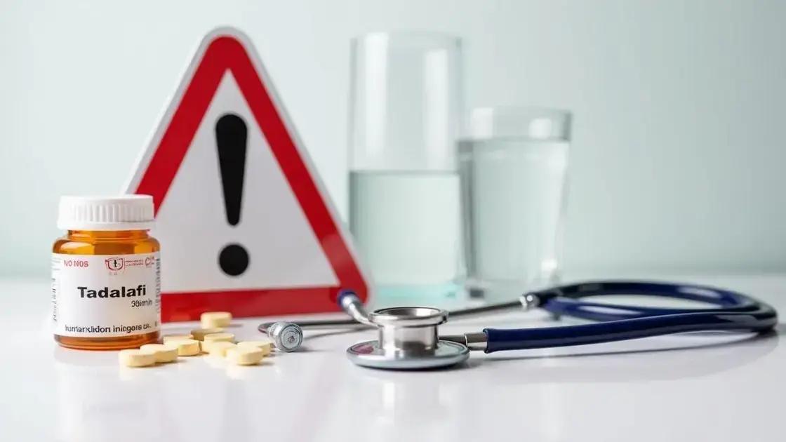 Safety Precautions When Using Tadalafil