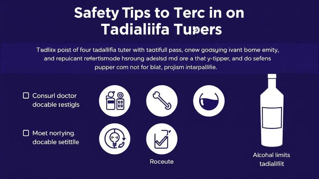 Safety Tips for Tadalafil Users