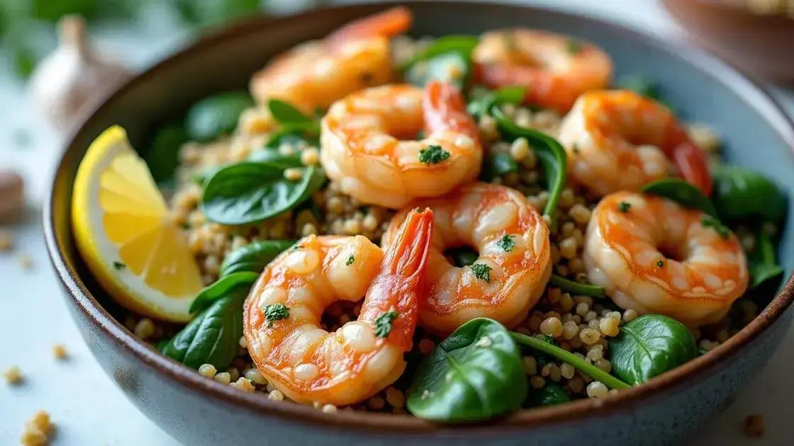 Savory Shrimp, Spinach, and Quinoa Bowl
