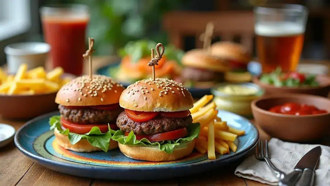 Serving Suggestions for Homemade Burgers