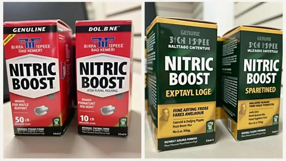Signs of Counterfeit Nitric Boost Products