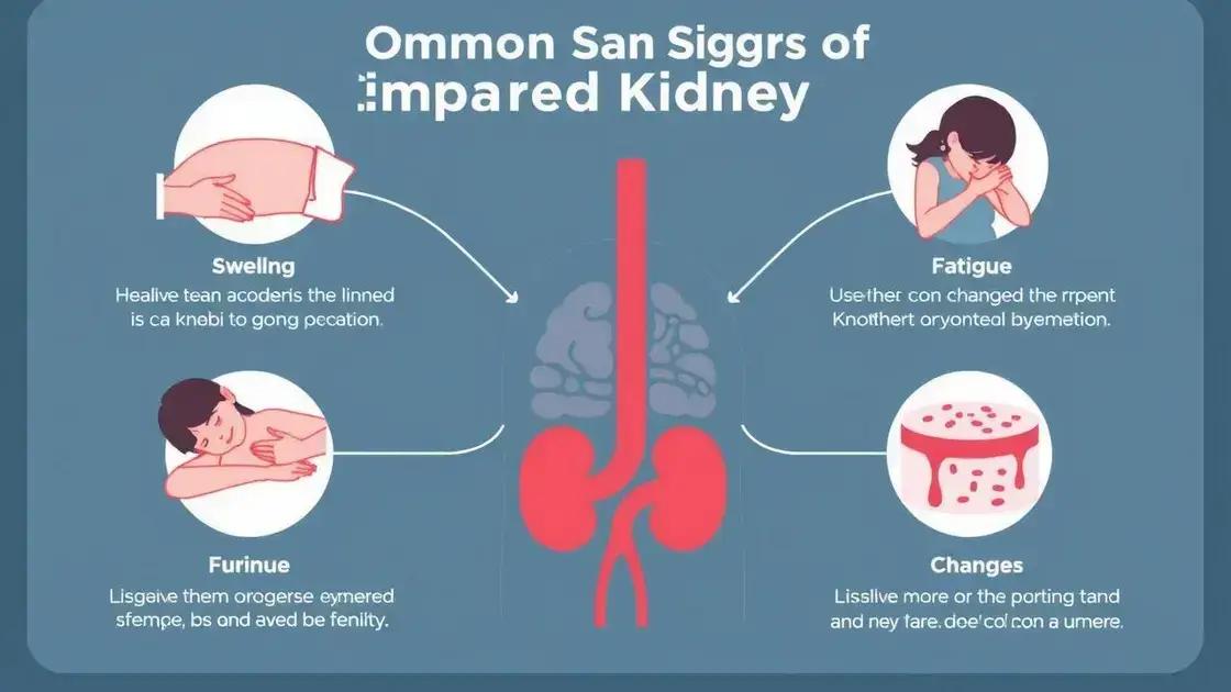 Signs of Impaired Kidney Health