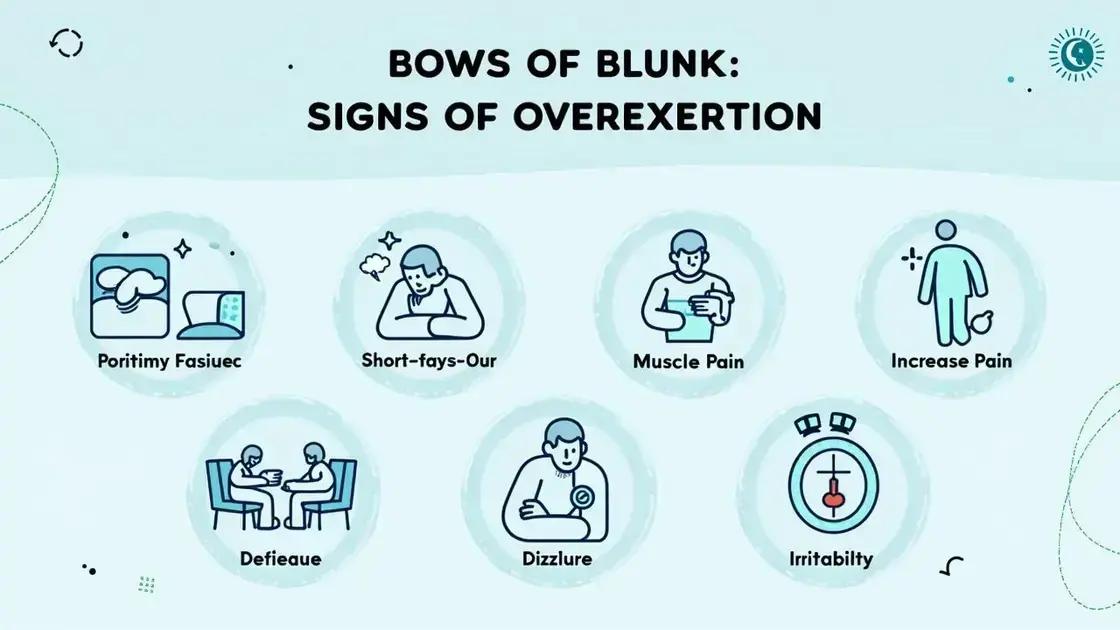 Signs of Overexertion to Watch For