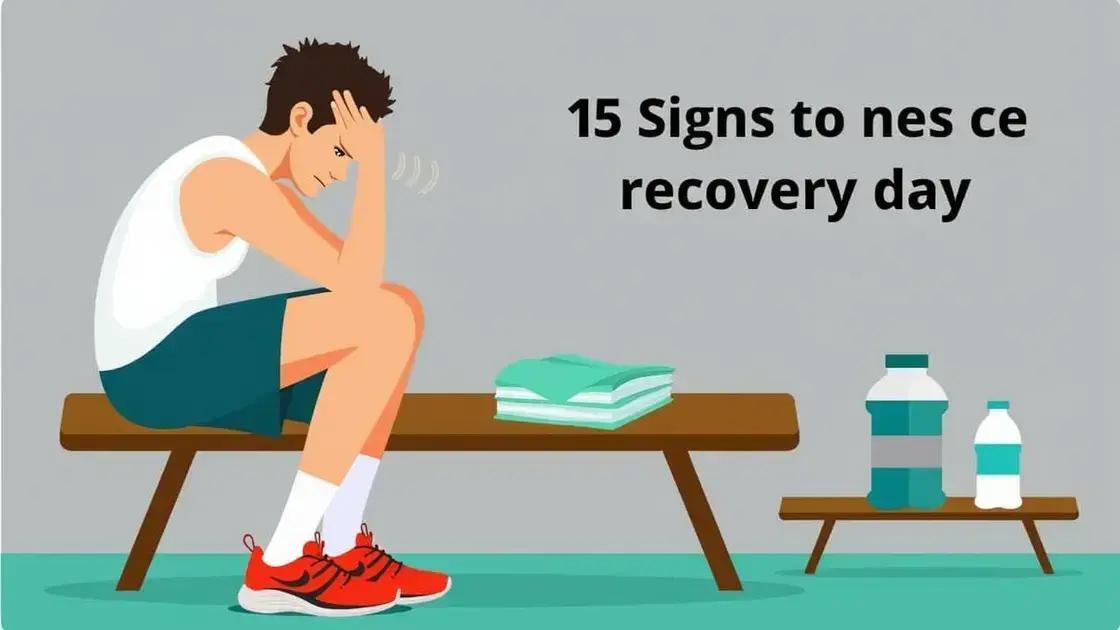 Signs You Need a Recovery Day