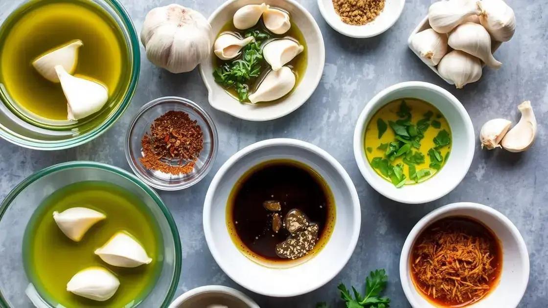 Simple Garlic Marinades for Flavor