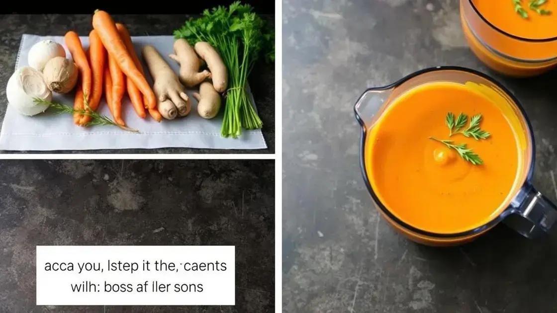 Simple Roasted Carrot and Ginger Soup Recipe