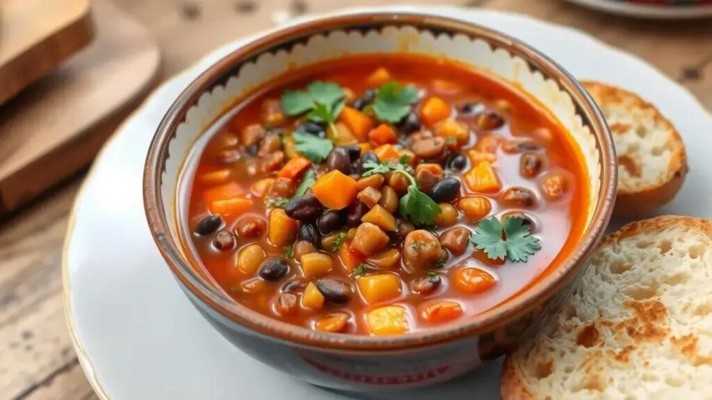 Spicy Lentil and Black Bean Soup Recipes for Testosterone Support