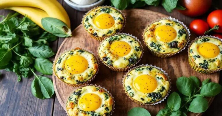 Spinach and Egg Breakfast Muffin Recipes for Testosterone Boost