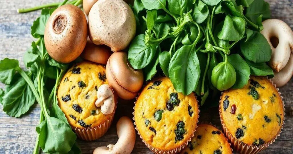 Spinach and Mushroom Breakfast Muffin Recipes for Testosterone Boost