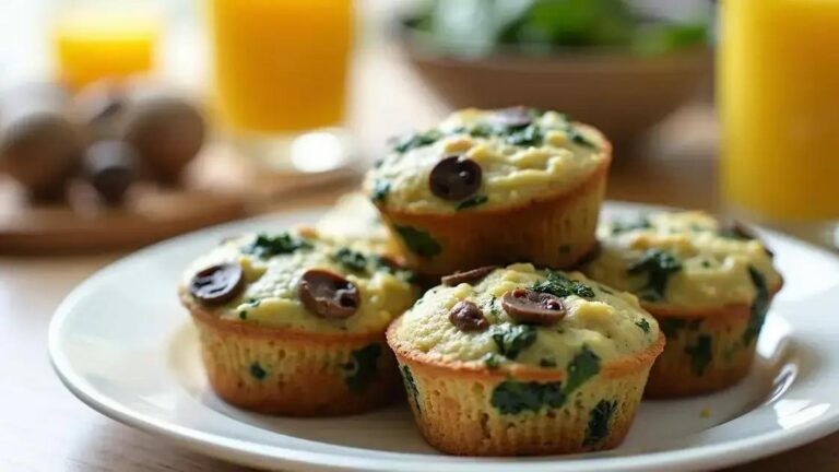 Spinach and Mushroom Breakfast Muffin Recipes for Testosterone Boost