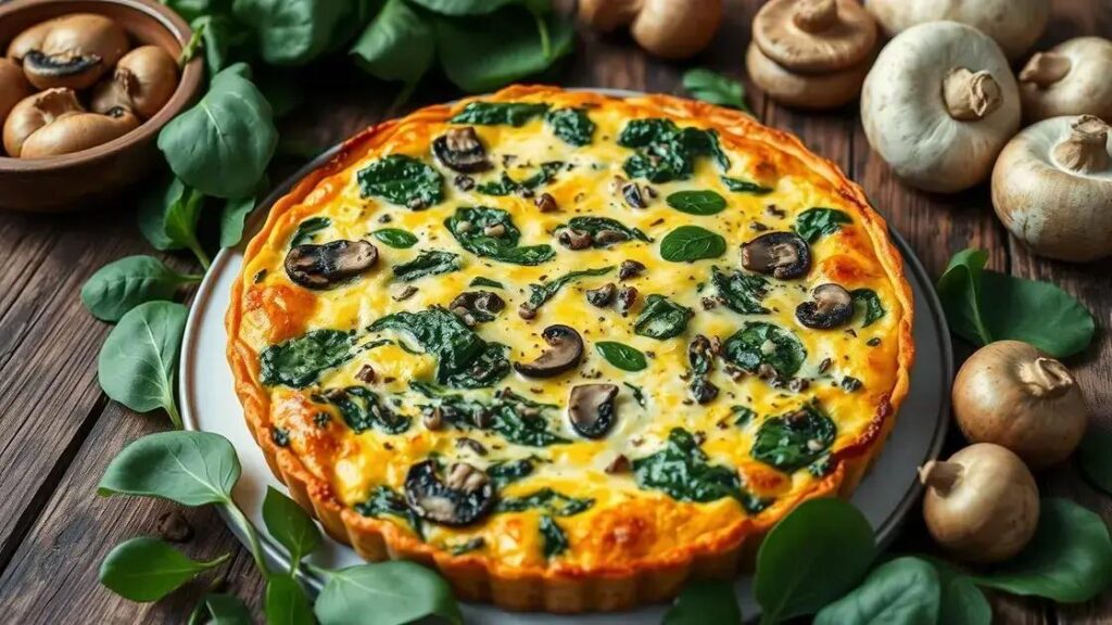Spinach and Mushroom Frittata Recipes for Testosterone Boost