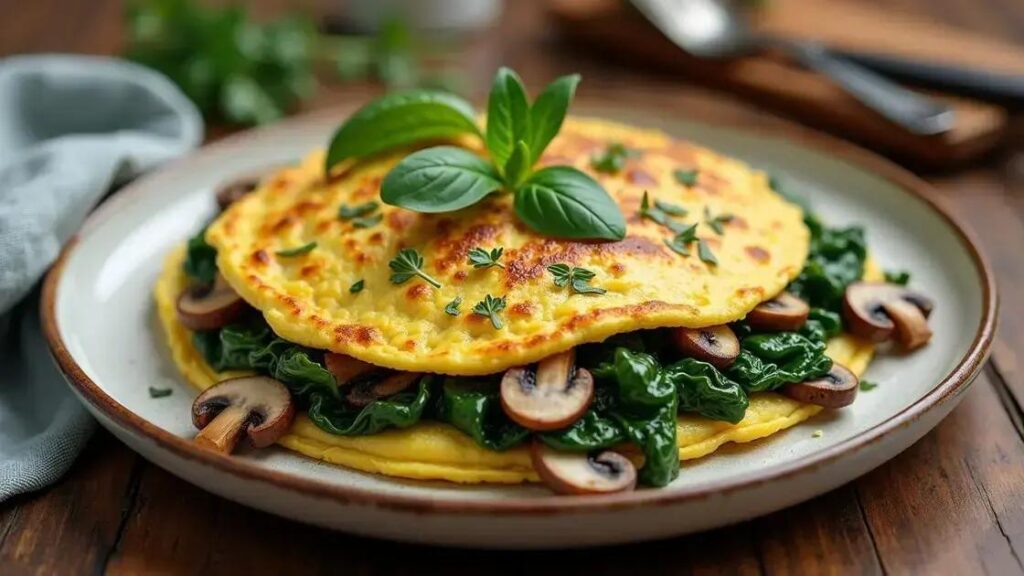 Spinach and Mushroom Omelet Recipes for Testosterone Boost