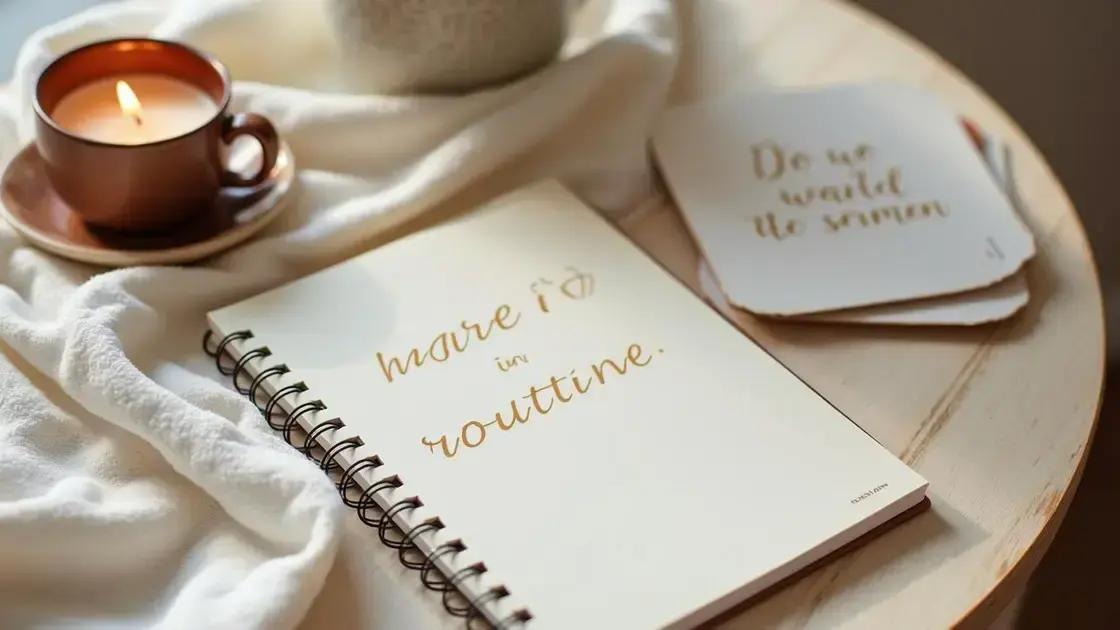 Step-by-Step Guide to Creating Your Routine