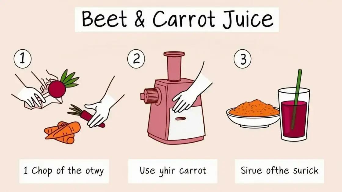 Step-by-Step Guide to Making Beet and Carrot Juice