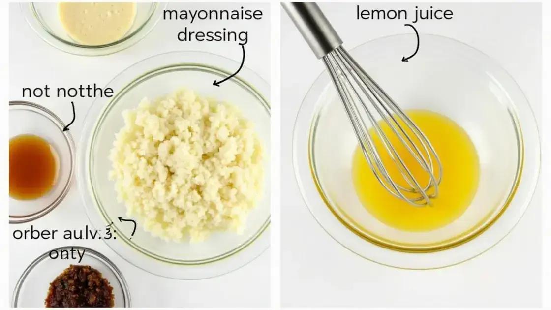 Step-by-step Guide to Making the Dressing