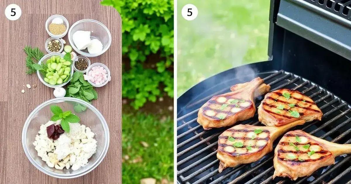 Step-by-Step Mint and Garlic Chops Recipe