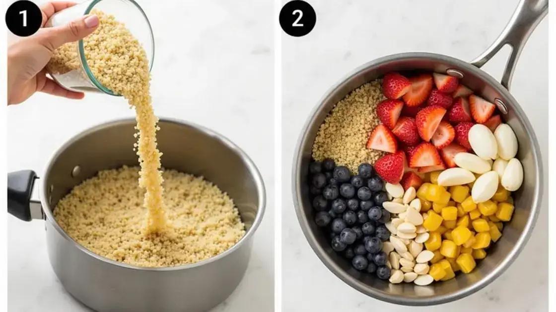 Step-by-Step Quinoa and Almond Recipe