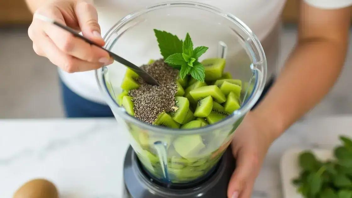 Step-by-Step Recipe for a Kiwi Mint Chia Smoothie