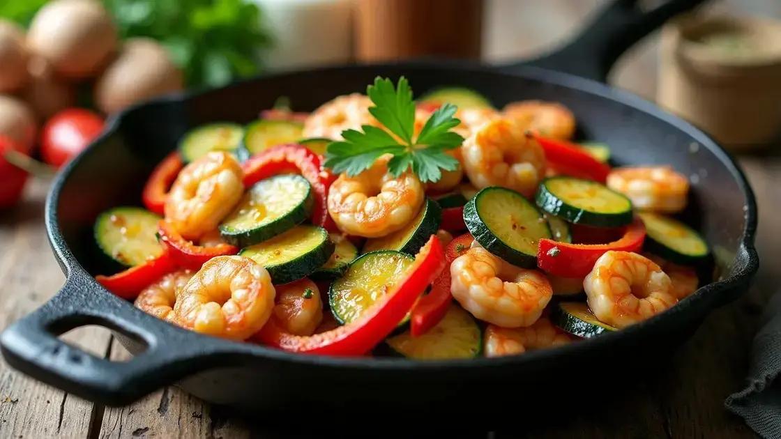 Step-by-Step Recipe for Zucchini and Shrimp Skillet