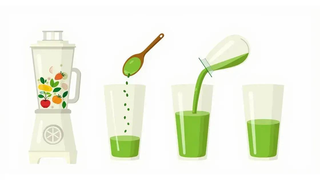 Steps to Blend Spirulina and Mint