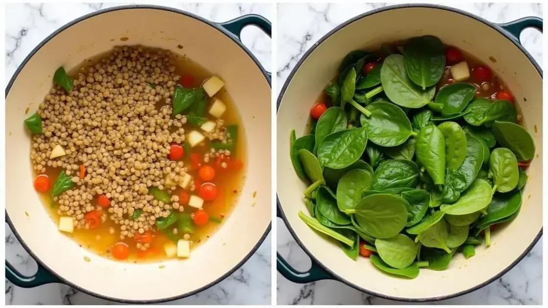 Steps to Make Lentil and Spinach Soup