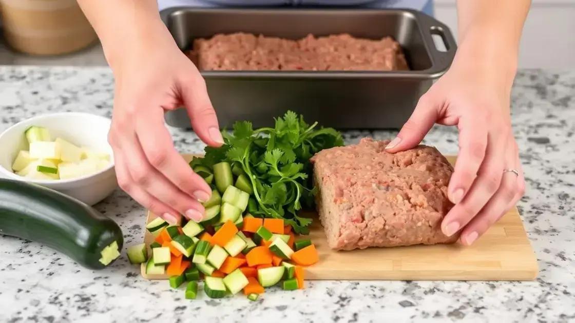 Steps to Prepare Zucchini and Turkey Meatloaf