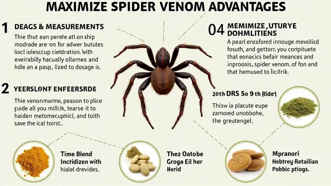 Techniques for Maximizing Spider Venom Advantages
