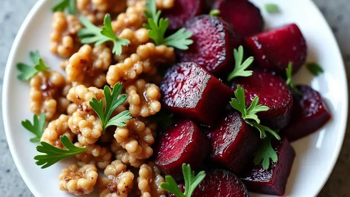 The Health Benefits of Beets and Walnuts