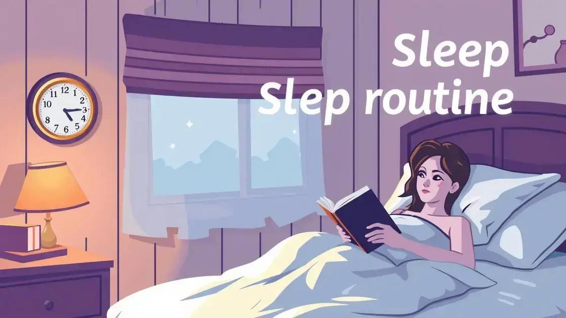 The Importance of a Sleep Routine