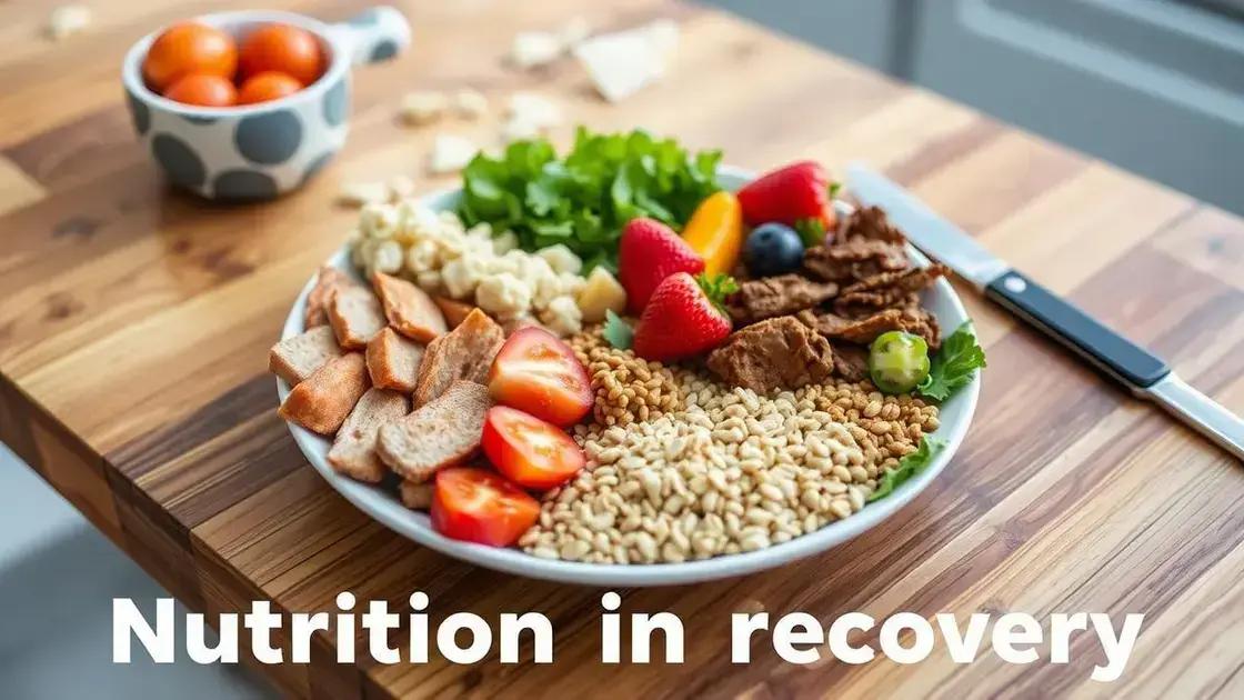 The Role of Nutrition in Recovery