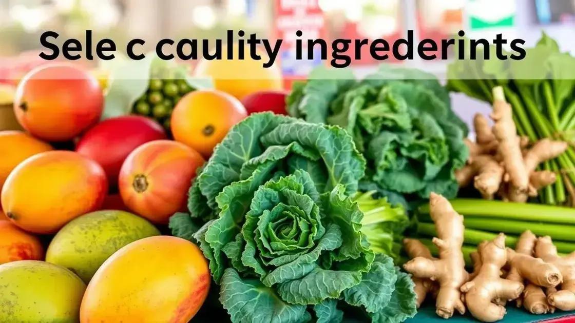 Tips for Choosing Quality Ingredients