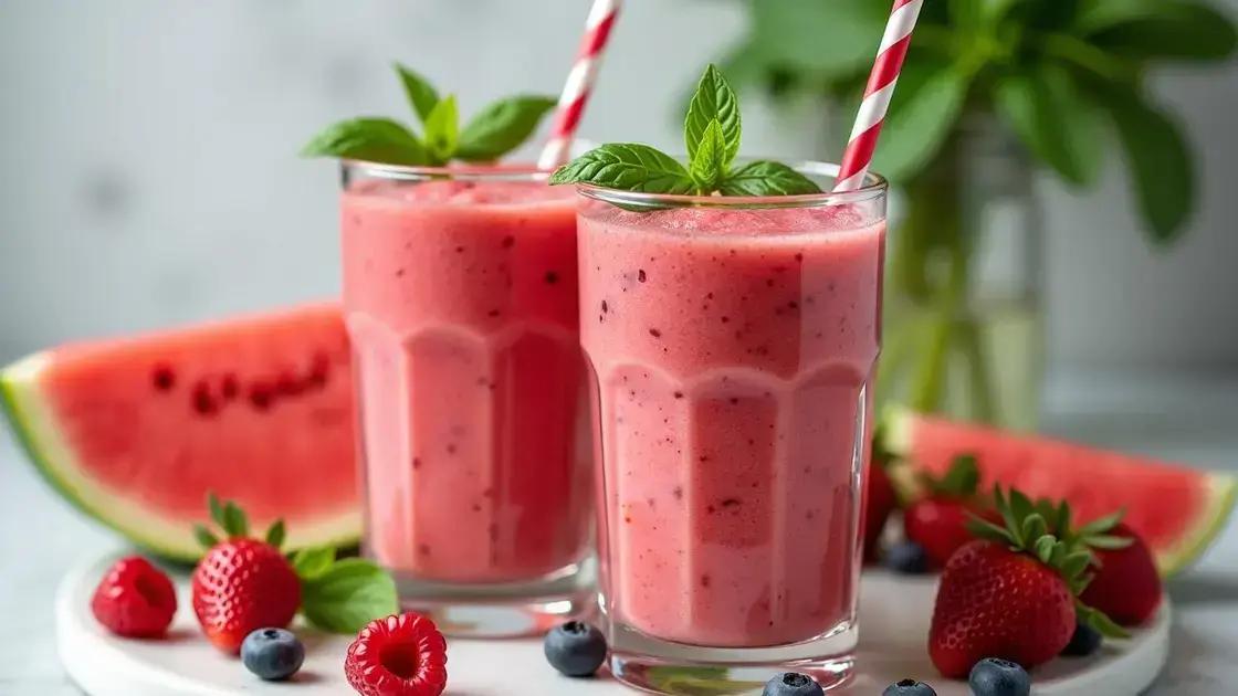 Tips for Enhancing Your Watermelon Smoothie