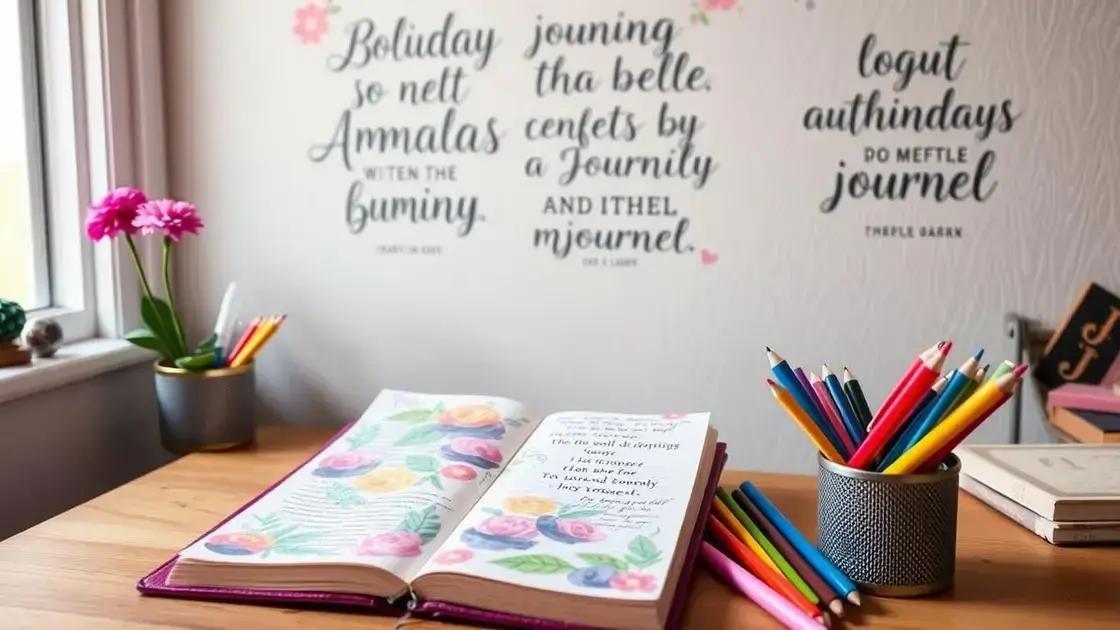 Tips for Maintaining a Consistent Journaling Habit